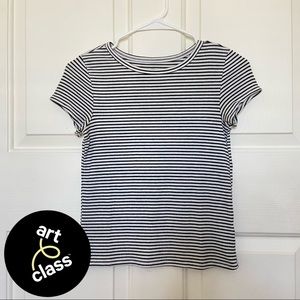 Art Class - Black And White Striped Long Shirt